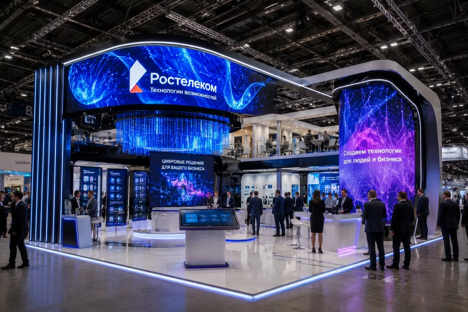 Стенды с интерактивом и LED-экранами